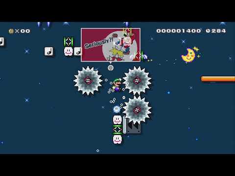 Don't Move: Swanky Snow Scape! by Zombie-Mii - Super Mario Maker 2 - No Commentary 1bu