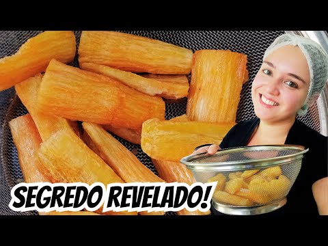 COMO FAZER MANDIOCA FRITA SEQUINHA, CROCANTE E NUNCA MAIS DEPENDER DE MANDIOCA CONGELADA