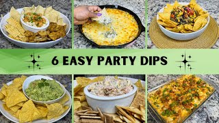 6 Crowd-Pleaser Dips for NYE & Game Day | Super Easy Appetizers
