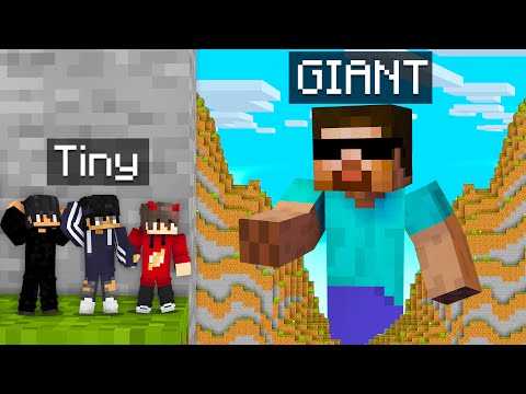 TINY vs GIANT Hide and Seek in Minecraft! Ft. @ProBoiz95