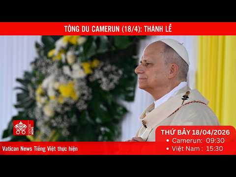 
                    [Trực tiếp] Tông du Camerun: THÁNH LỄ tại Sân bay Yaoundé-Ville (Thứ Bảy 18/04/2026)
                