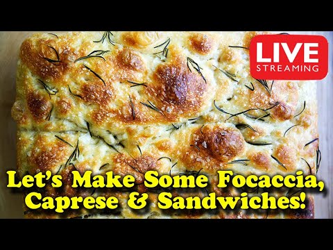 Making Focaccia Bread Step by Step | Pesto | Caprese Salad | Italian Sandwiches | Easy Summer Recipe