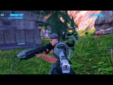 Halo-Combat Evolved Anniversary-Co-op legendary playthrough part 4(redo)-Halo