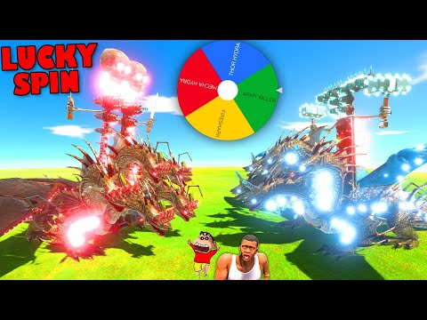 MECHA HYDRA vs THOR HYDRA LUCKY MYSTERY SPIN BATTLES with SHINCHAN vs CHOP vs AMAAN-T in ARBS