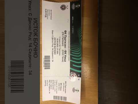 FK Partizan OGC NICE VIP Card