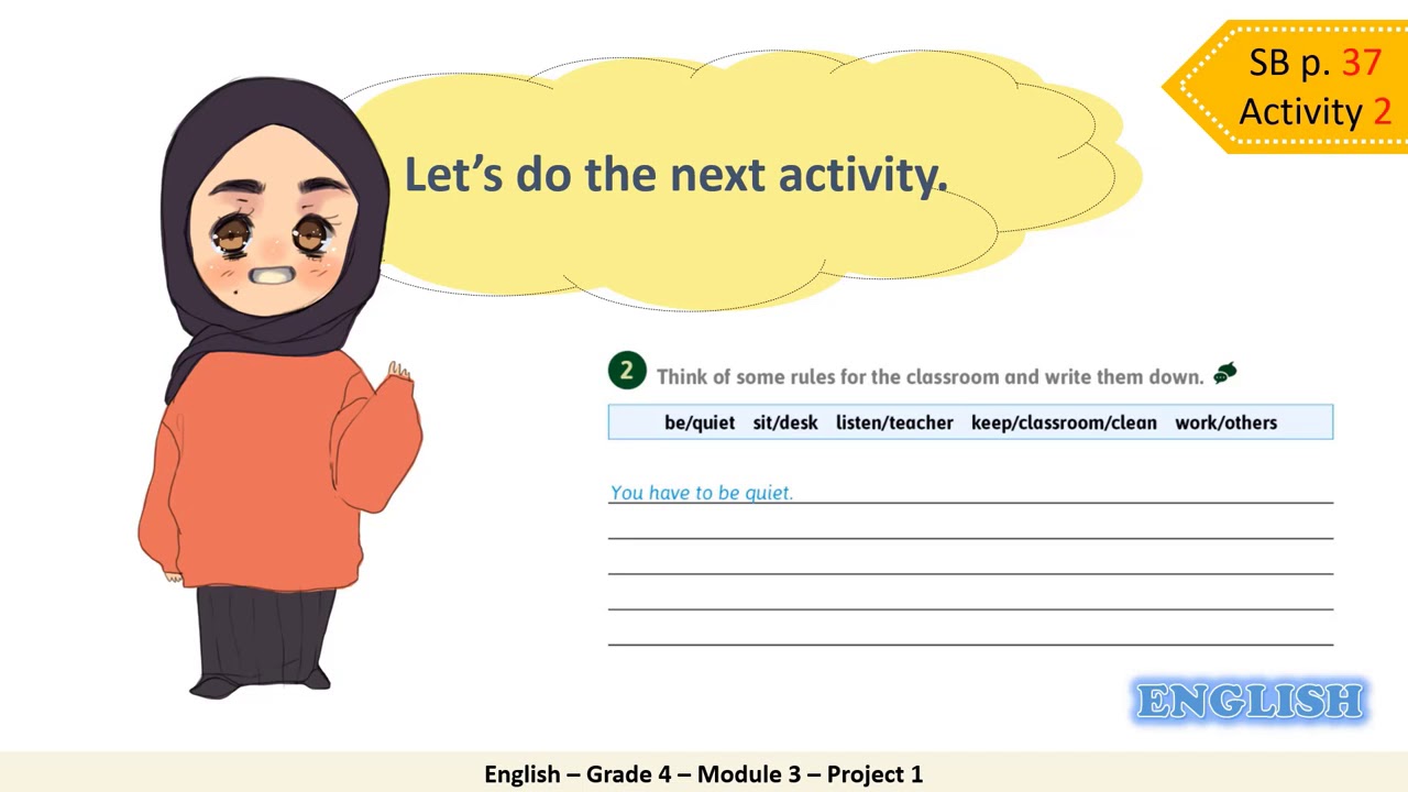 Grade 4 – English  – Module 3 – Project part 1