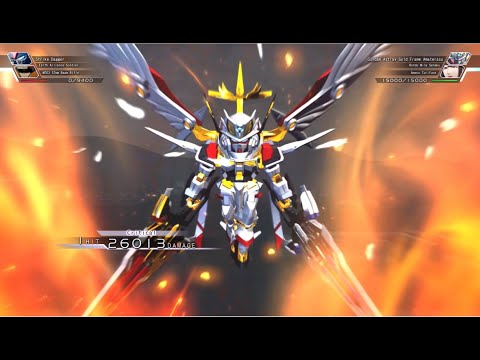 SD Gundam G Generation Cross Rays - Gundam Astray Gold Frame Amaterasu ~Battle Animations~