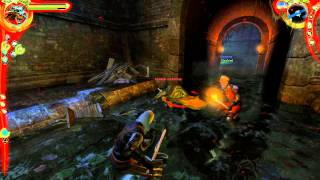 Witcher 1 - Tough Fight vs Some Drowners!