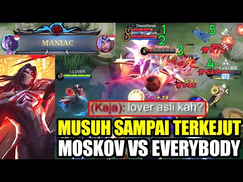 TOP GLOBAL MOSKOV DI GANK 5 ORANG, MUSUH BERCANDA? (AUTO MANIAC) ~ MLBB