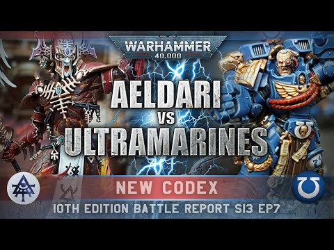 NEW CODEX Aeldari vs Ultramarines Space Marines Warhammer 40K Battle Report 10th Edition 2000pts