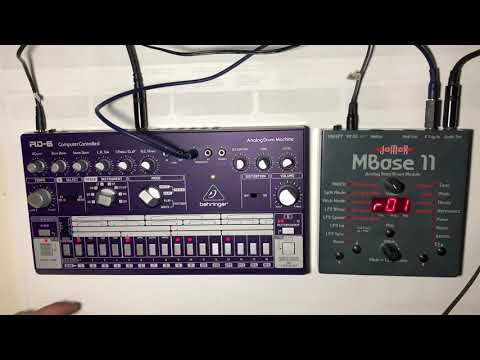 Analog Techno - Jomox MBase 11 + Behringer RD-6 as Bassline