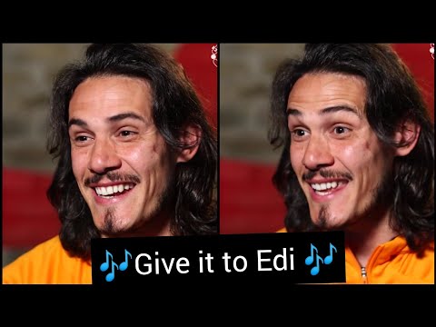 Cavani chant ! Give it to Edi 😅 Cavani singing his own chant in English ¬Cavani chant Give it to edi
