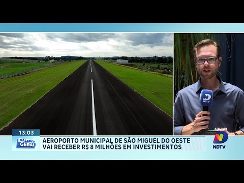 São Miguel do Oeste investe em obras para ampliar aeroporto municipal