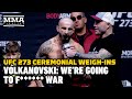 Alexander Volkanovski On Final Korean Zombie Faceoff: 'We're Going To F****** War!' | UFC 273