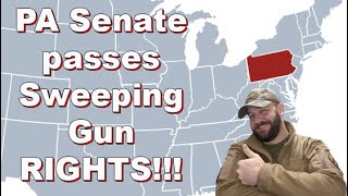 PA Senate passes MAJOR Gun Rights bill… Constitution carry, Open carry, lowers gun age... WOW