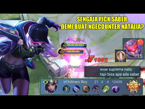 ENEMY PICK SABER TO COUNTER NATALIA? WE MAKE A TURN - MLBB
