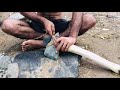 How to make stone hand axe/ primitive Celt | hatchet | making in forest | bush craft hatchet.