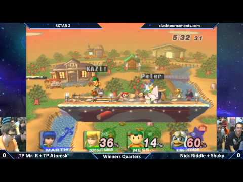 SKTAR 2 - Nick Riddle + Shaky vs Mr. R + Atomsk - Winners Quarters - SSBB
