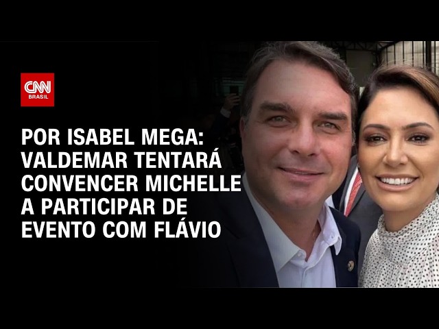 Valdemar tentará convencer Michelle a participar de evento com Flávio Bolsonaro | LIVE CNN