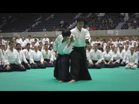 Aikido Class: Mitsuteru Ueshiba Hombu Dojo-cho - 12th IAF Congress in Takasaki