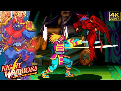 Night Warriors: Darkstalkers' Revenge - Bishamon (Arcade / 1995) 4K 60FPS