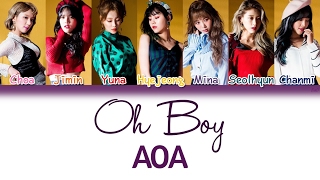 AOA (에이오에이) - Oh Boy (Korean Version) | Han/Rom/Eng | Color Coded Lyrics |