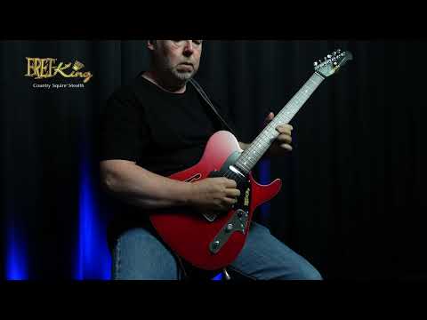 Fret-King Country Squire Stealth ~ Candy Apple Red image 16