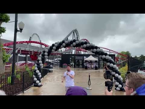 Sik new 10 Inversion Roller Coaster at Flamingo Land Resort Official Opening Ceremony