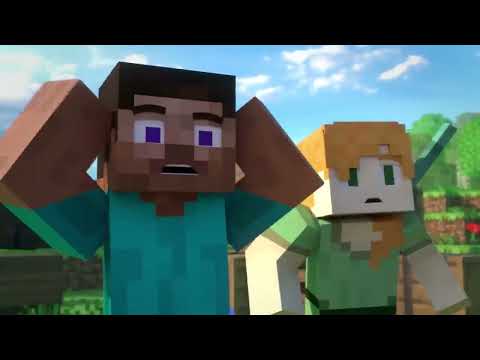 Squared Media! PLAYER VS PIGLIN - Alex and Steve Life (Minecraft Animation)