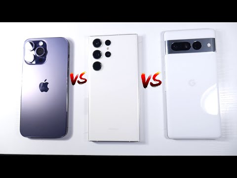 S23 Ultra VS Pixel 7 Pro VS IPhone 14 Pro Max In 2023! (Display, Speakers & Cameras)