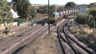 preview picture of video 'Freight trains at Barnetby, Lincolnshire'