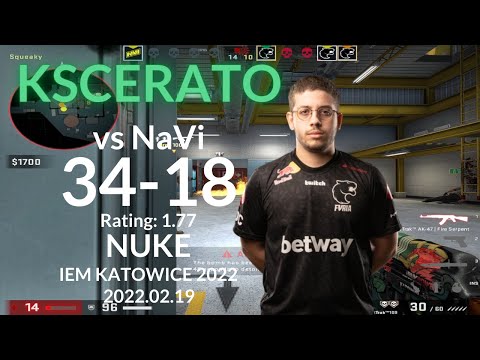 FURIA KSCERATO (34-18) VS NaVi (NUKE) @ IEM Katowice  2022.02.19 | LIM-CSGO POV