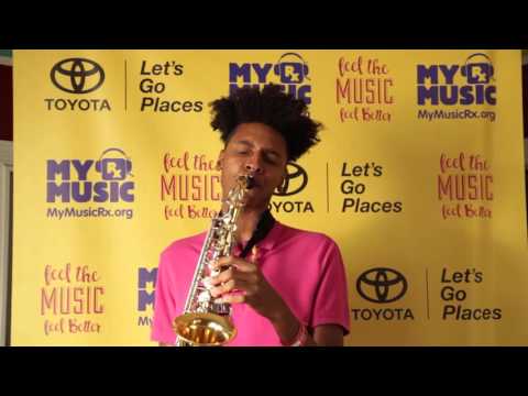 Masego jams on the saxophone @ FADER Fort SXSW 2016