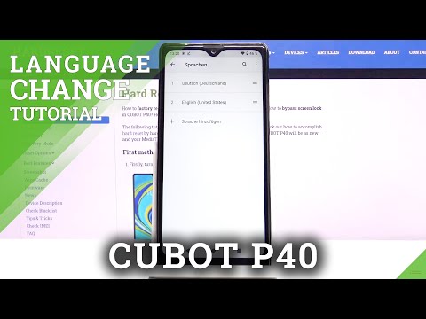 How to Change System Language in CUBOT P40 – Language Settings