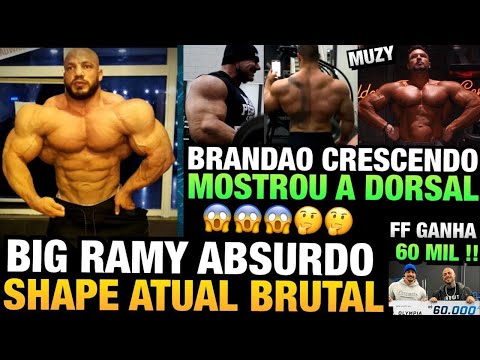BIG RAMY MOSTRA SHAPE ABSURDO - BRANDÃO CRESCENDO E REVELA A DORSAL - MUZY IMPRESSIONA TODOS E MAIS