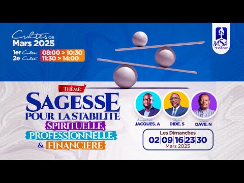 LA SAGESSE POUR DEVENIR STABLE SPIRITUELLEMENT (Ev Jacques AMESSAN)