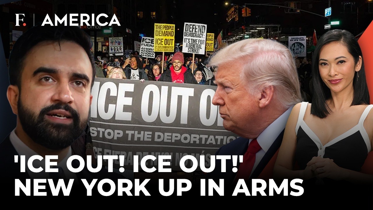 'Abolish ICE!' Protests Erupt After Agent Shoots Man With Child in Car | Firstpost America | N18G