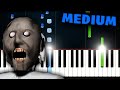Granny Horror Game Theme Piano Tutorial MEDIUM
