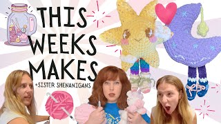 I Went a Little Crazy this Week... and My Non-Crafter Sister vs. Crochet Gadgets💀- This Week's Makes