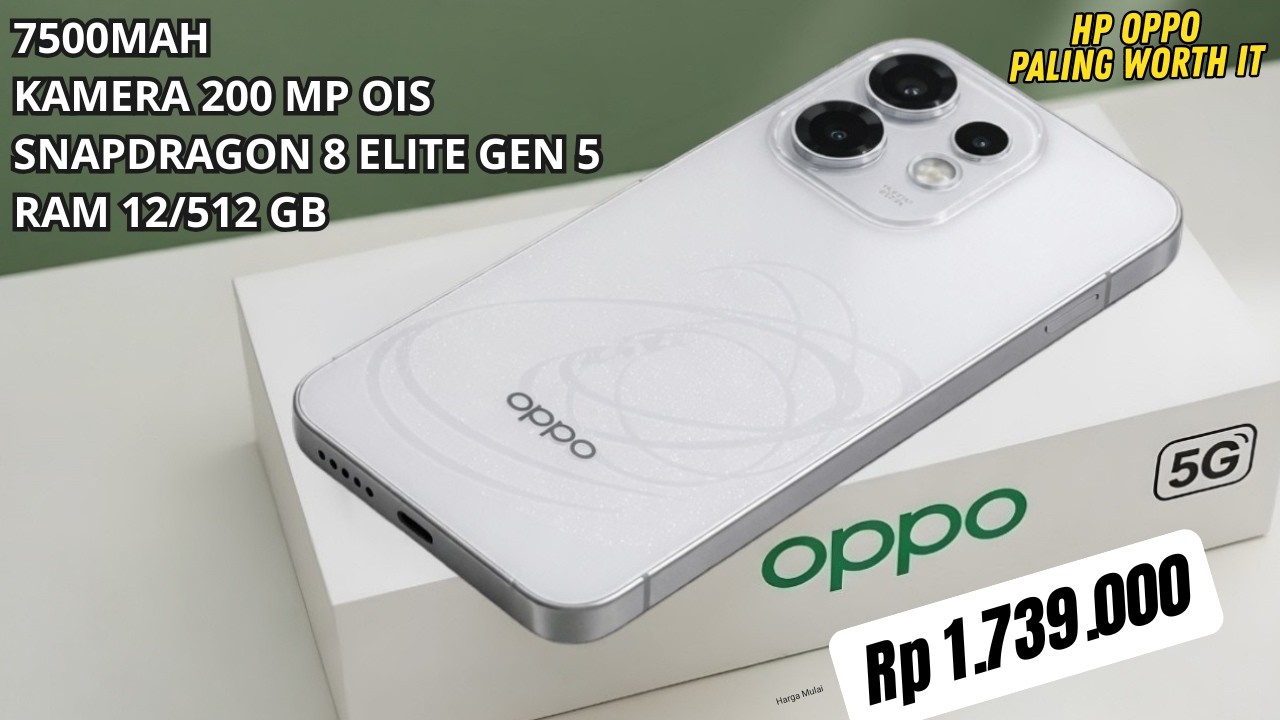 RAM 12/512 GB, 7500MAH‼️HP OPPO TERBARU DAN TERBAIK PERTENGAHAN 2026