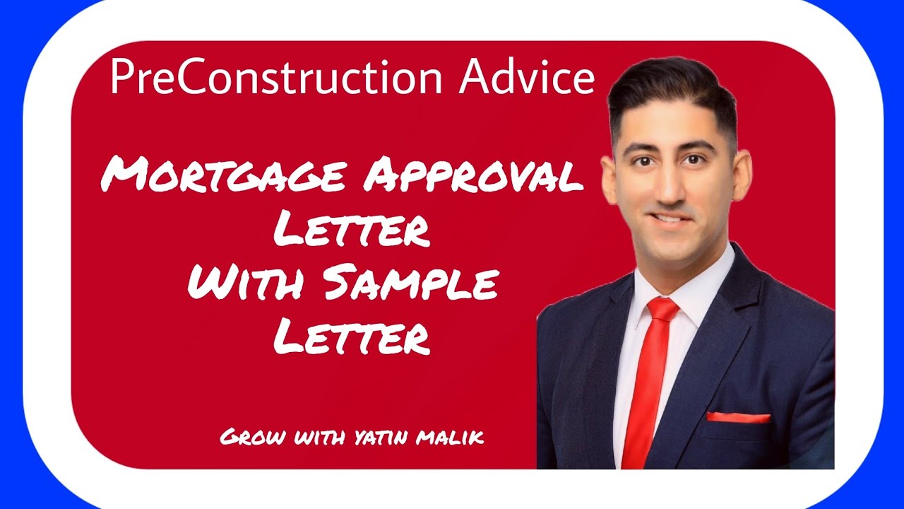 What is a Mortgage Pre Approval Letter? Sample Letter