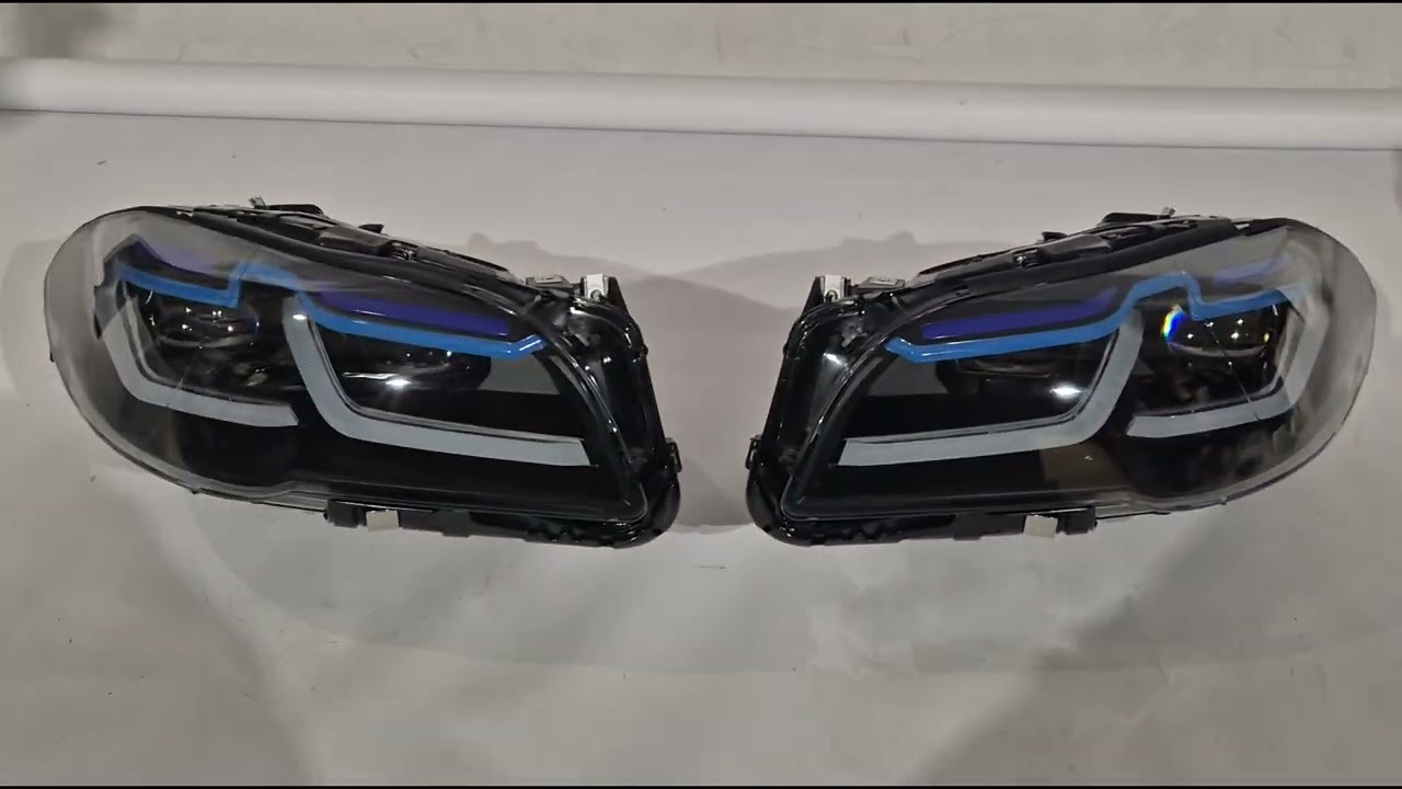 BMW řada 5 F10/F11 2010–2016 Přední světlomety FullLED G30 Laser ve stylu LCI (2010-2013, 2 ks) Video 1