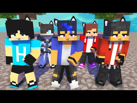 SIMPLE DIMPLE FIRST MEET BOYS VS GIRLS APHMAU TEAM VS AARON TEAM - MINECRAFT ANIMATION #shorts