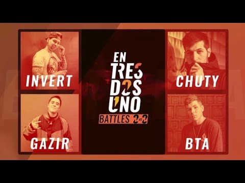 Batalla completa bta chuty vs Gazir invert | Tres dos uno 💥