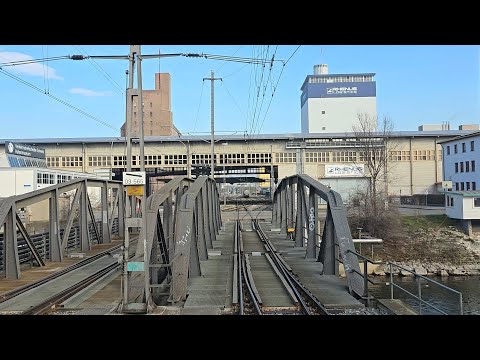 ★ 4K 🇨🇭 Kleinhüningen Hafen - Basel SBB cab ride [02.2023] Führerstandsmitfahrt Switzerland