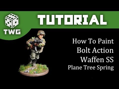 Bolt Action Tutorial: How To Paint Waffen SS - Plane Tree Spring Camo