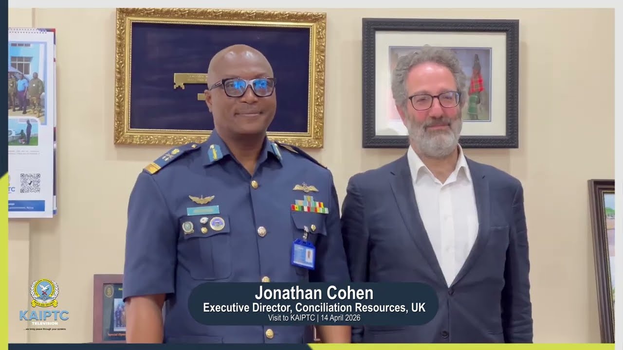 KAIPTC hosted Jonathan Cohen, Executive Director of Conciliation Resources.
