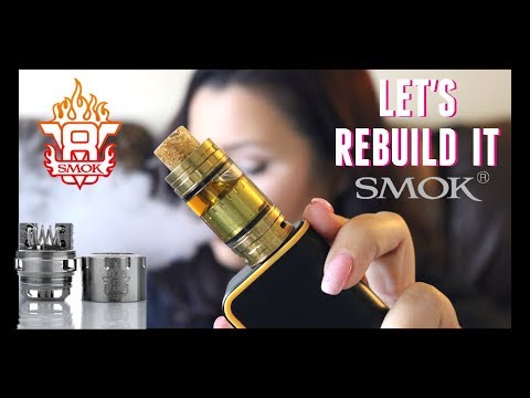 Part of a video titled SMOK TFV8 RBA TUTORIAL - How To Build and Wick It - YouTube