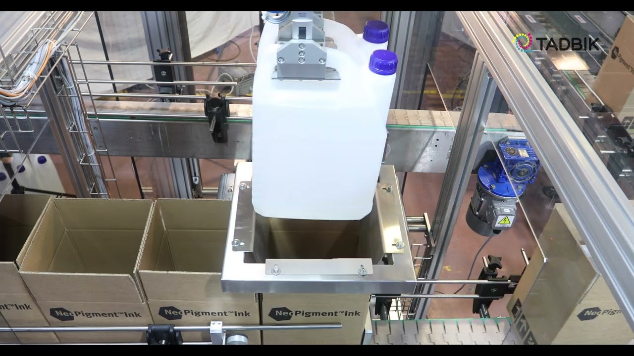 Jerricans Packing Line CasePacker Case Erector by TADBIK