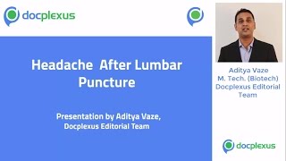 Presentation On Headache After Lumbar Puncture